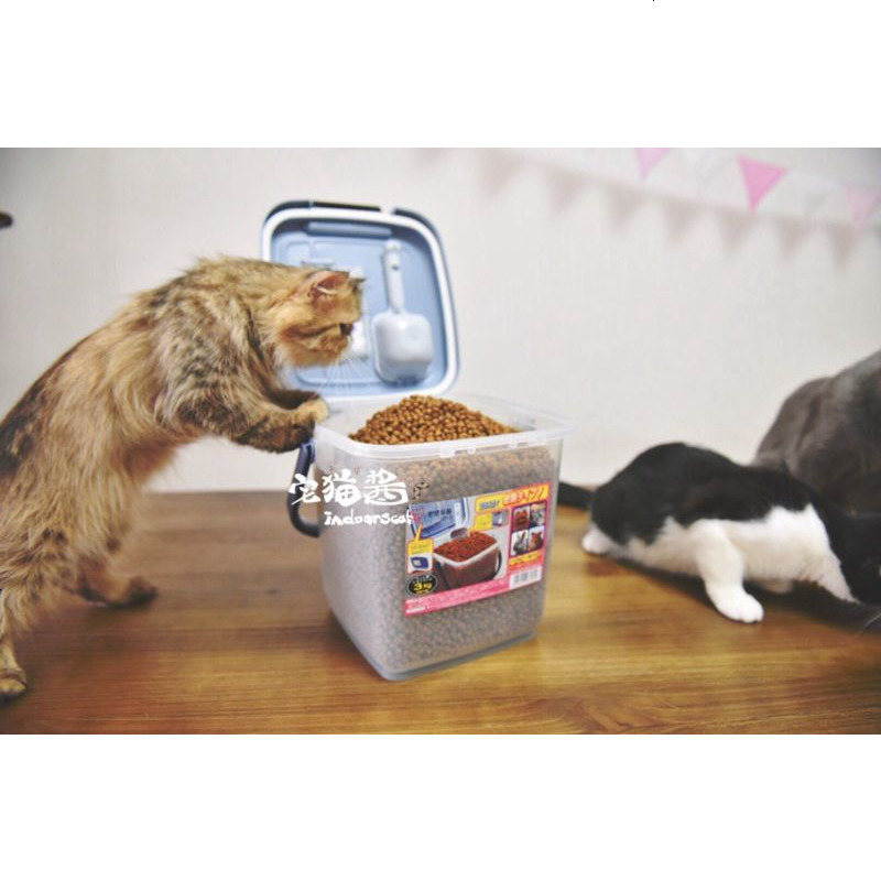 宅猫酱宠物储粮桶爱丽丝可装约3公斤粮食带除湿和小勺