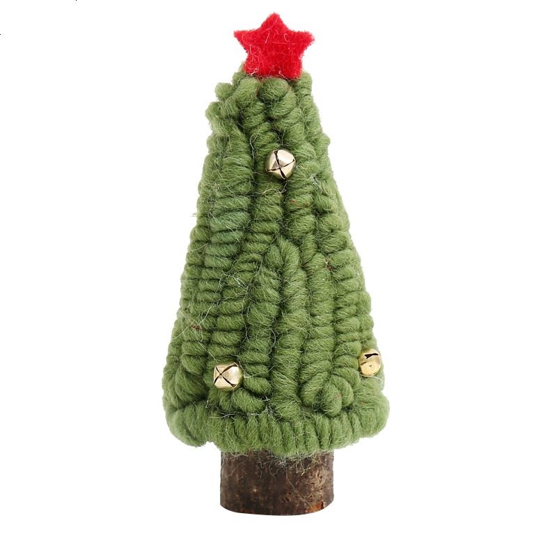 北欧家居客厅装饰羊毛毡圣诞树摆件迷你毛绒圣诞树道具摆拍