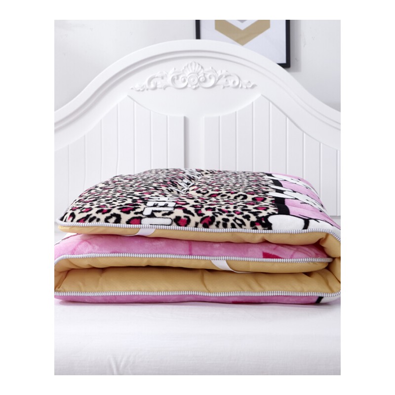加厚法莱绒床垫榻榻米可折叠床垫被褥子1.5mX1.8X2.0X2X2.2米床褥