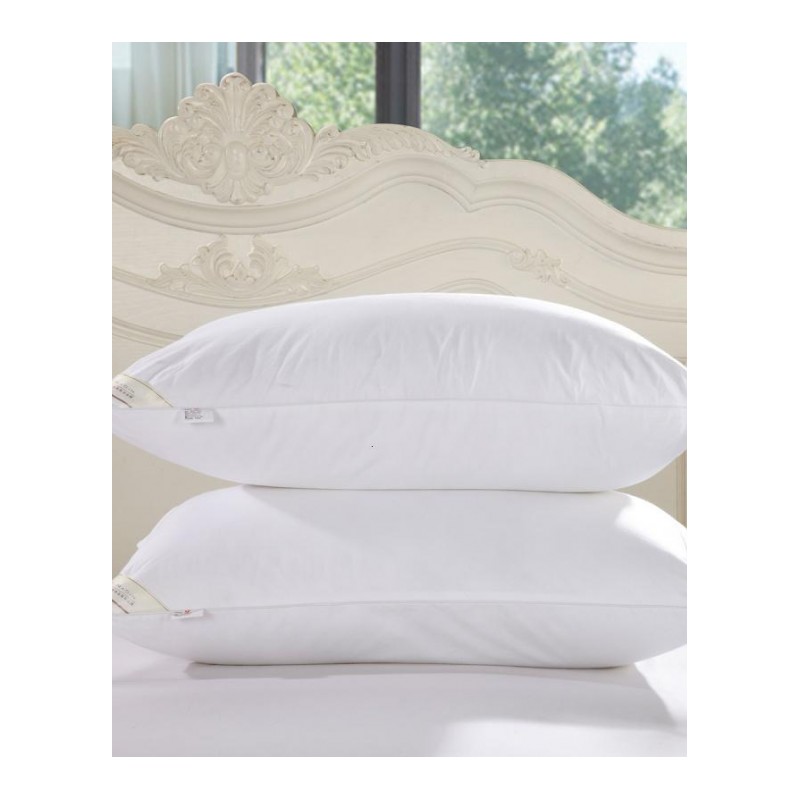 五星级枕头全棉枕芯可水洗羽丝绒枕头芯单人枕头护颈枕芯(请先与客服确认再)