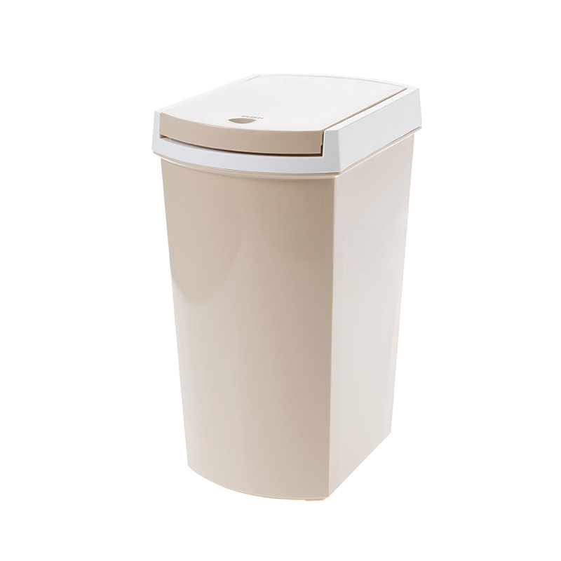 四方达按压式塑料垃圾桶家用客厅垃圾篓创意厨房卫生间有盖垃圾筒