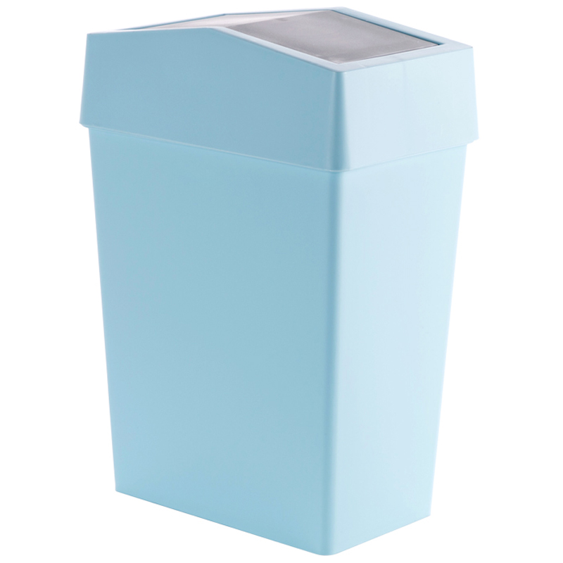四方达摇盖方形垃圾桶家用卧室客厅纸篓厨房卫生间大号塑料垃圾篓