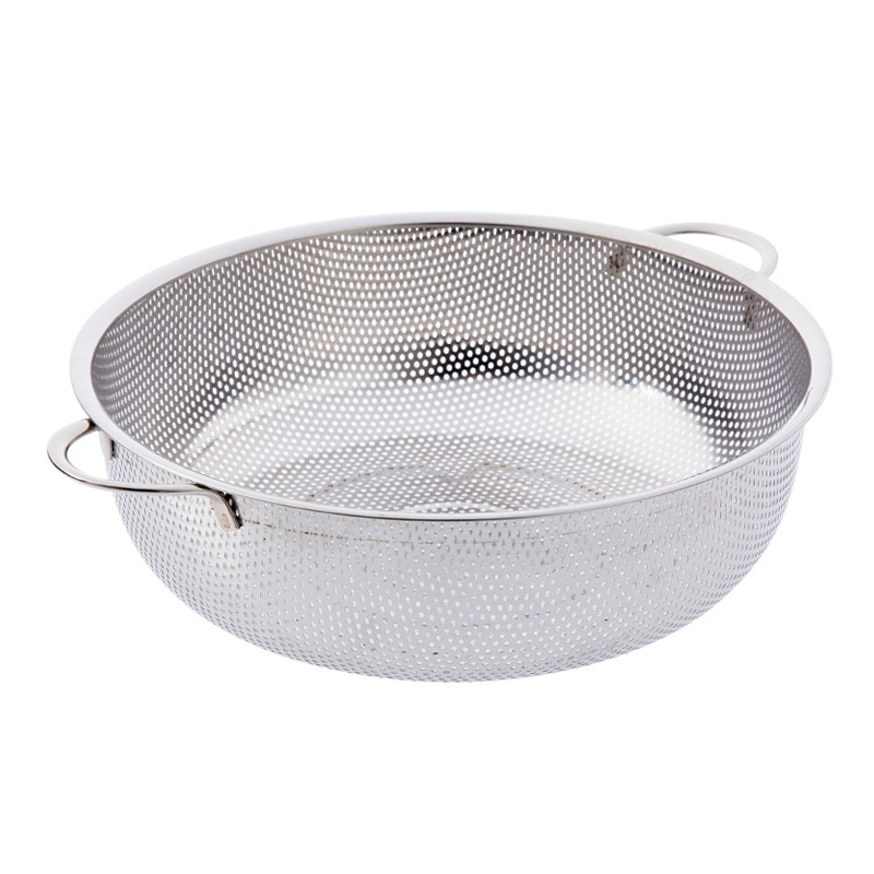 四方达不锈钢沥水淘米器厨房洗菜盆 家用圆形洗菜篮子漏盆洗菜篮