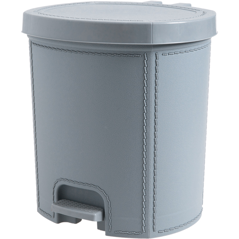 四方达脚踏垃圾桶创意客厅翻盖小纸篓 家用卫生间厨房有盖垃圾篓