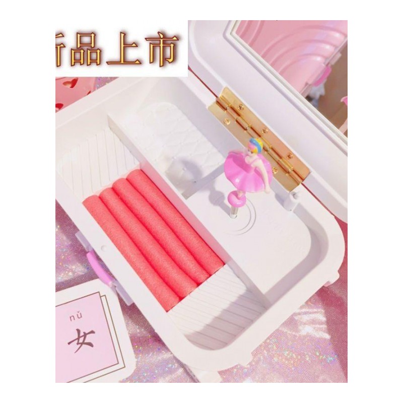 四方达韩国创意新奇卡通可爱生日首饰收纳盒八音盒少女心女孩音乐by147256