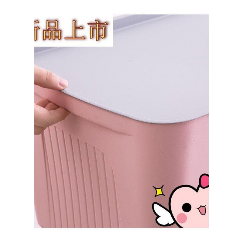四方达收纳箱塑料大号有盖家用衣服衣物整理盒零食玩具储物储蓄小号书箱by147256