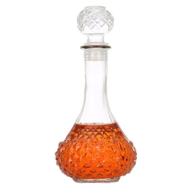 透明无铅玻璃酒瓶1-2斤密封瓶自酿酒具泡酒红酒瓶空瓶醒酒器（请先与客服确认再）
