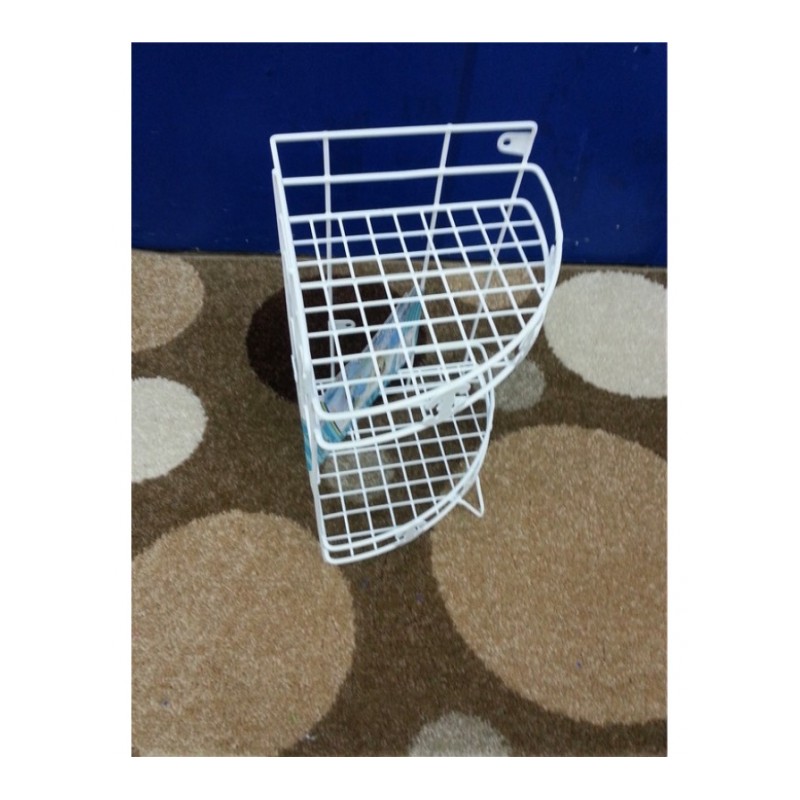 浴室置物架卫生间收纳架洗手间杯子架厕所卫浴三角架铁艺落地层架（请先与客服确认再）