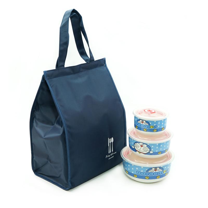 韩式饭盒袋大号防水保温桶袋子加厚铝箔带饭包手提冷藏保鲜便当包