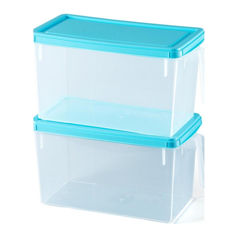 冰箱收纳盒抽屉式格子冷冻鸡蛋保鲜盒塑料透明厨房收纳长方形