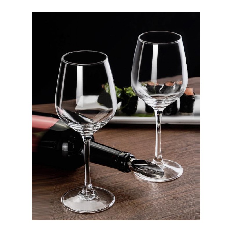 欧式玻璃红酒杯 家用高脚杯子 2个装6只装无铅醒酒器酒具套装