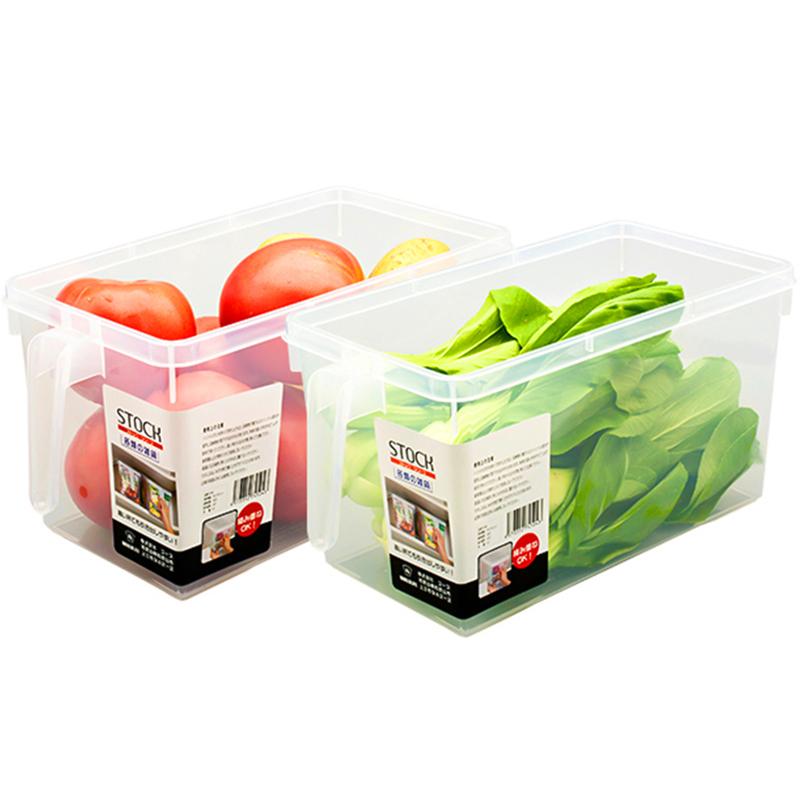 日本冰箱内收纳盒塑料保鲜水果抽屉式储物厨房里的冷藏冷冻室套装