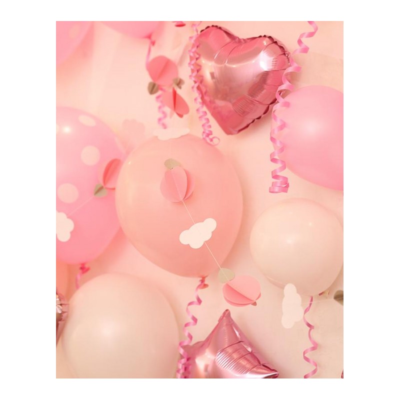儿童生日派对装饰背景墙女宝宝周岁布置气球装饰套餐
