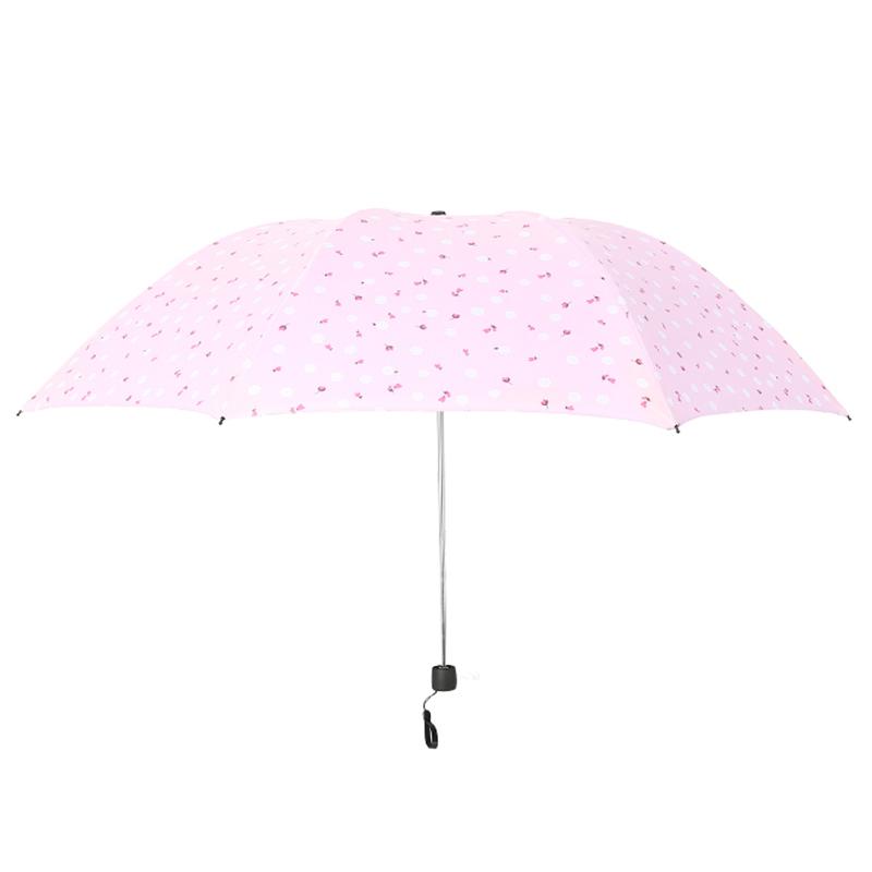 雨伞轻小便携三折折叠黑胶防晒男女晴雨两用遮阳伞太阳伞铅笔伞