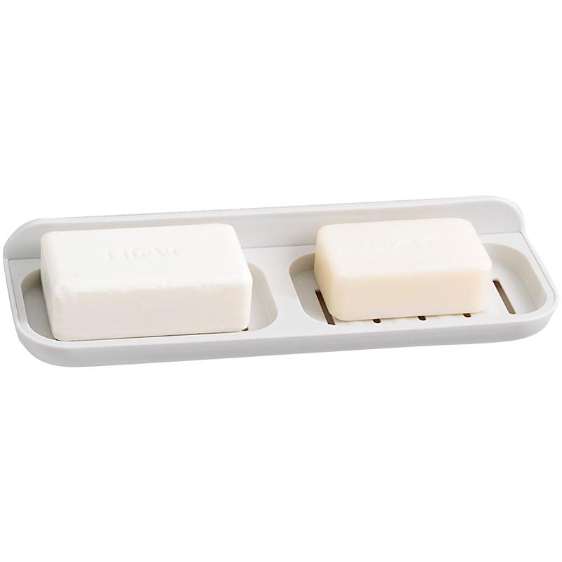 大号香皂盒沥水肥皂架卫生间挂式个性创意免打孔吸盘壁挂吸壁浴室