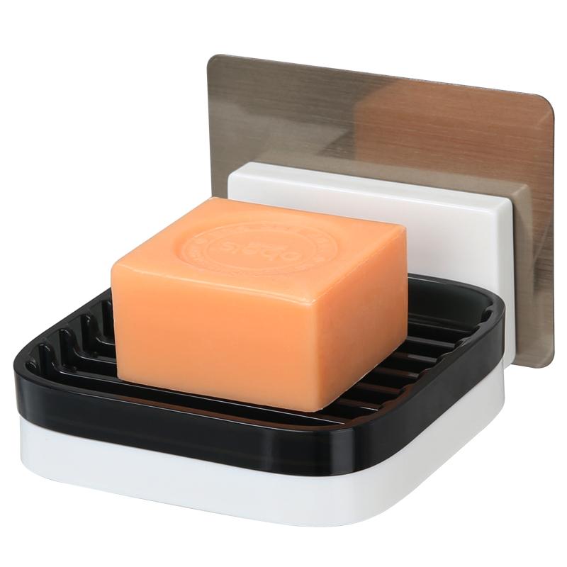 浴室吸盘肥皂盒大号壁挂香皂盒置物架免打孔卫生间沥水肥皂架皂托