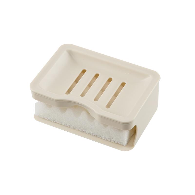 日本香皂盒海绵垫创意肥皂盒洗衣皂吸水浴室沥水盘卫生间双层皂托