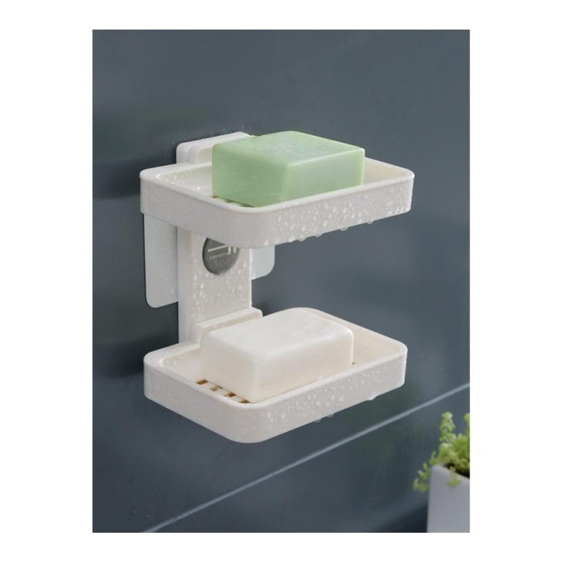 卫生间装放香皂的盒子架子免打孔强力吸盘肥皂盒香罩照皀沥水皂托