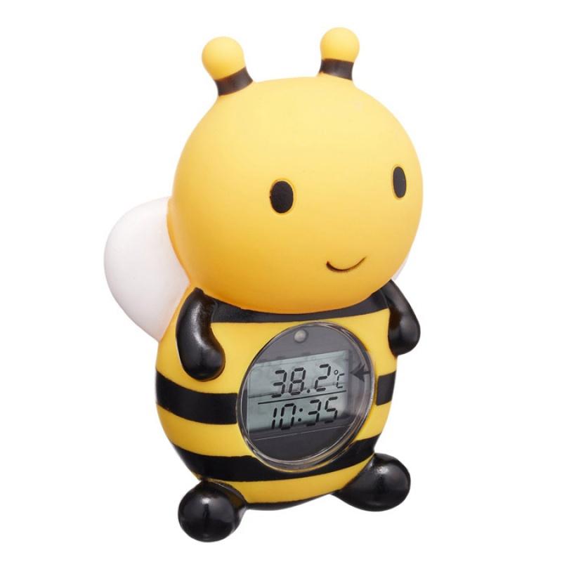 现货 日本本土宝宝用洗澡电子水温计 小蜜蜂多功能温度计计时器