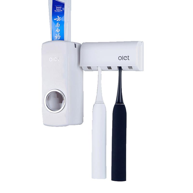 全自动挤牙膏器套装壁挂牙刷架牙膏架吸壁式置物架懒人牙膏挤压器