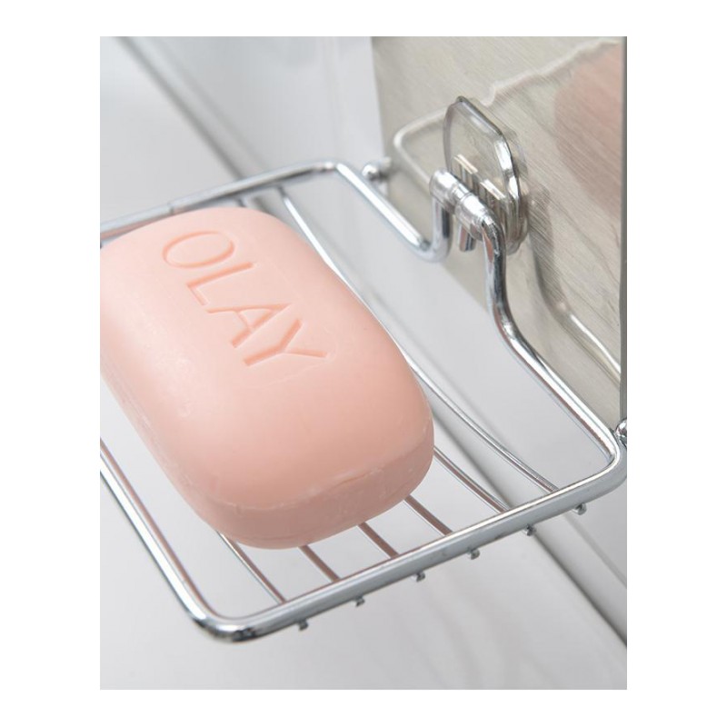 浴室无痕吸盘香皂架肥皂盘皂架沥水卫生间香皂盒壁挂免打孔肥皂盒