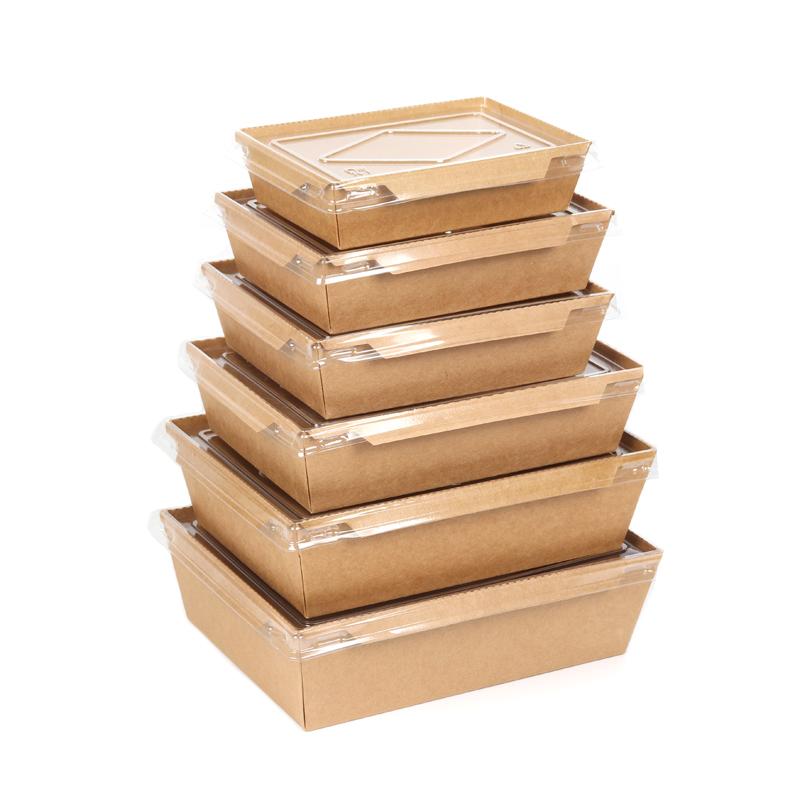一次性餐盒饭盒寿司盒沙拉盒便当盒外卖牛皮纸餐盒纸盒餐盒打包盒