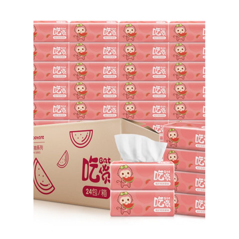 婴儿原木抽纸批24包整箱抽取式面巾纸卫生纸宝宝专用纸巾