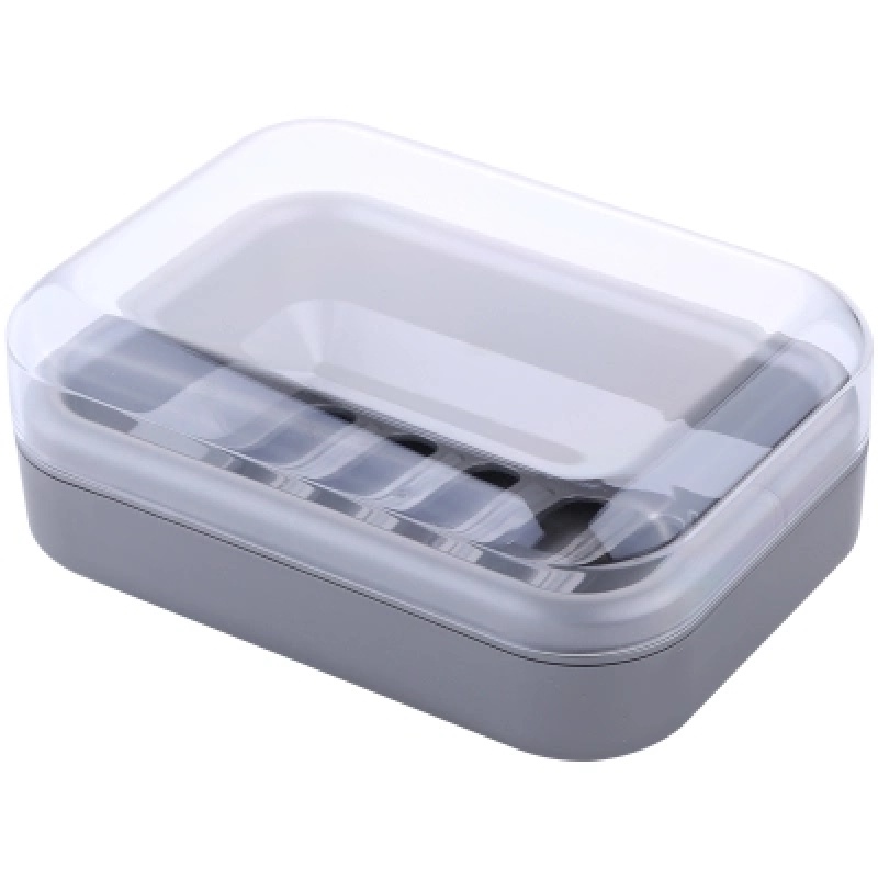 透明香皂盒带盖肥皂盒家用沥水有盖创意卫生间密封洗衣皂盒旅行