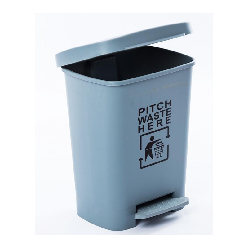 加厚生活垃圾桶黑灰色脚踏式废液桶废物桶收纳桶日用家居