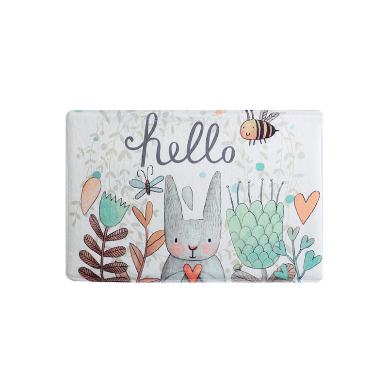 【2件装】ins风格欧现代简约吸水防滑地垫 可水洗脚垫卧室垫日用家居