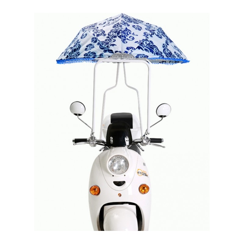 电动车遮阳伞防晒挡风防水可折叠骑车雨棚电瓶车踏板车通用蓬日用家居