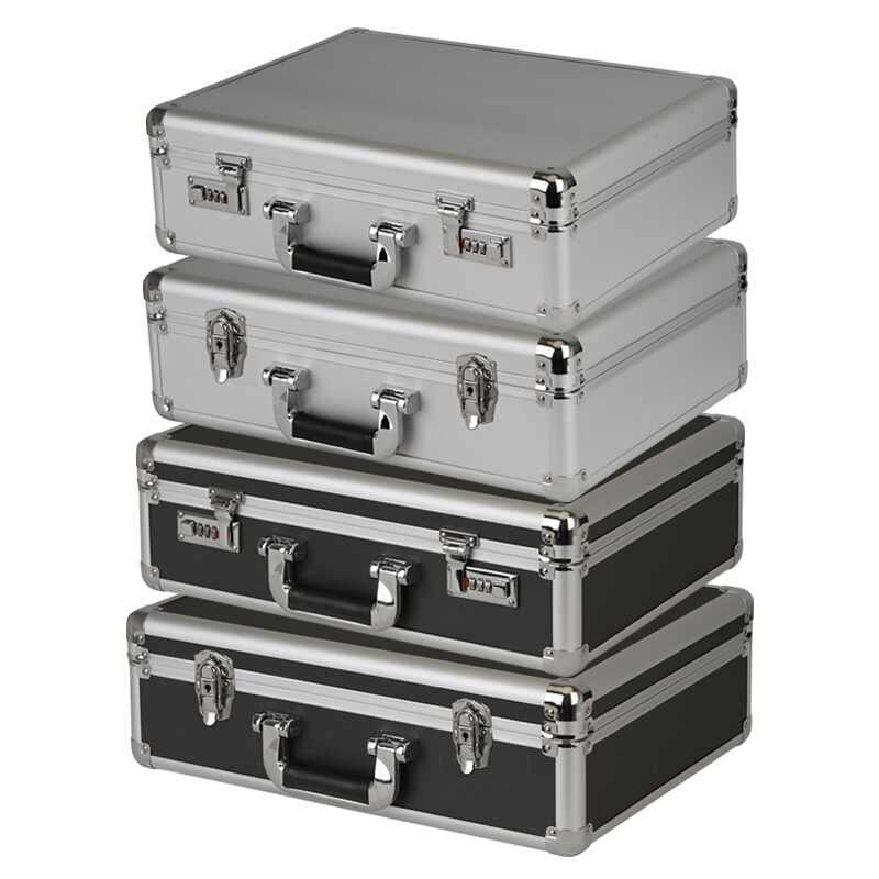 大号铝合金工具箱密码箱子手提箱箱收纳箱文件箱保险箱