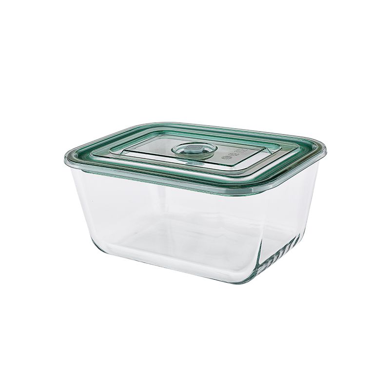 耐热玻璃保鲜盒 微波炉烤箱长方形带盖便当盒密封碗饭盒日用家居