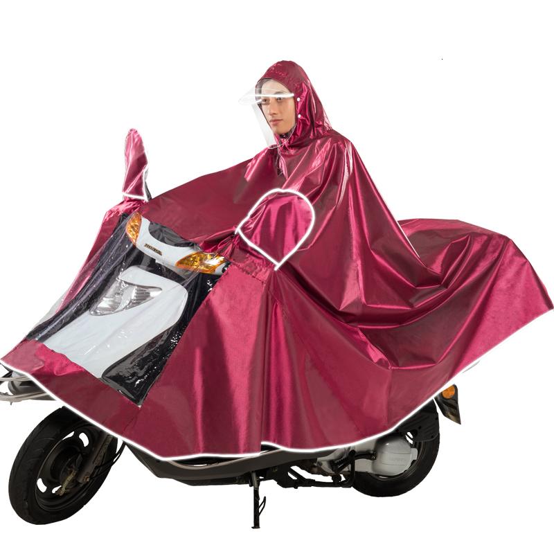 电动车摩托车单人双人雨衣加大加厚电瓶车自行车男女雨披日用家居