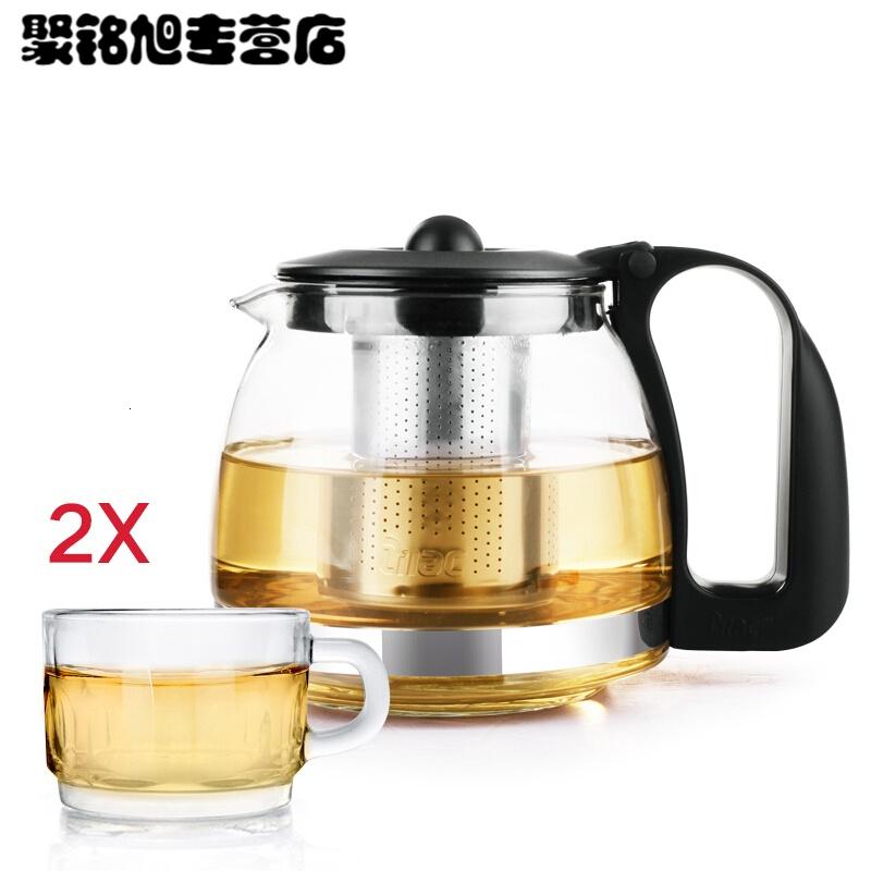 耐热玻璃茶壶不锈钢过滤泡茶器花茶壶家用茶具套装泡茶壶简约餐具用品