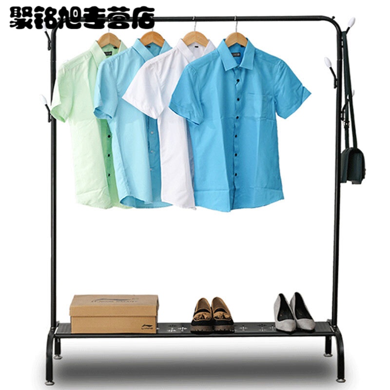 衣帽架简约晾衣架简易挂衣架卧室挂衣服架子晒衣架落地单杆式家居日用品