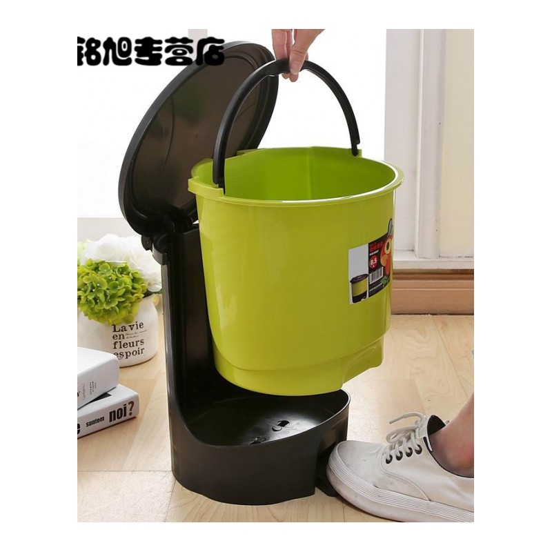 卫生间垃圾桶脚踏翻盖创意卧室家用客厅厨房有带盖大号厕所垃圾桶清洁用品工具垃圾桶
