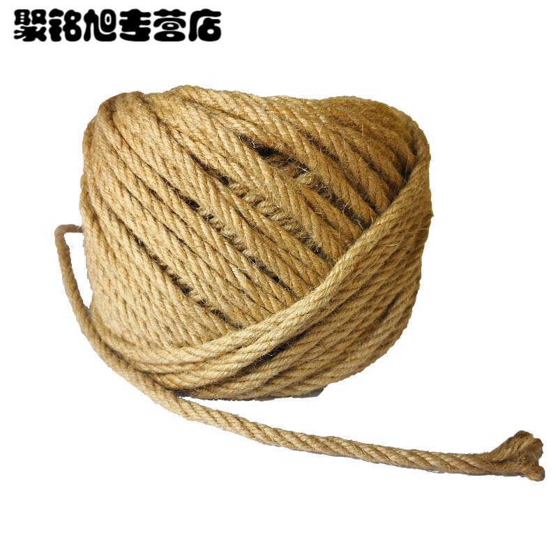 麻绳手工编织细绳子黄麻粗麻绳复古装饰品捆绑绳简约针织用品