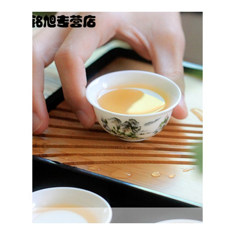茶具泡茶器陶瓷功夫茶具套装简易整套青花盖碗家用茶杯茶壶杯具套装