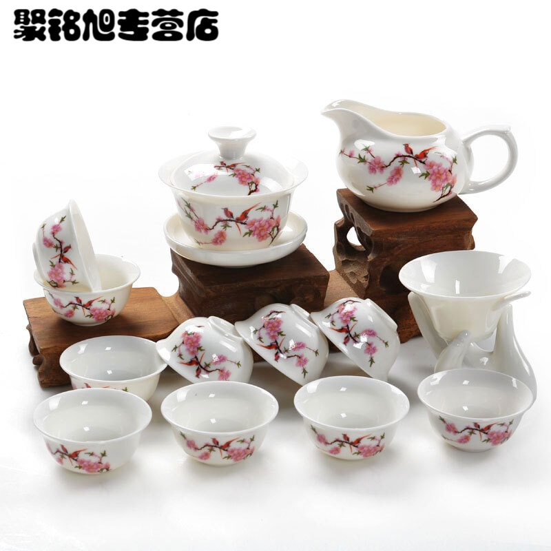 整套功夫茶具陶瓷茶具套装茶具配件家用陶瓷茶具简约厨具用品