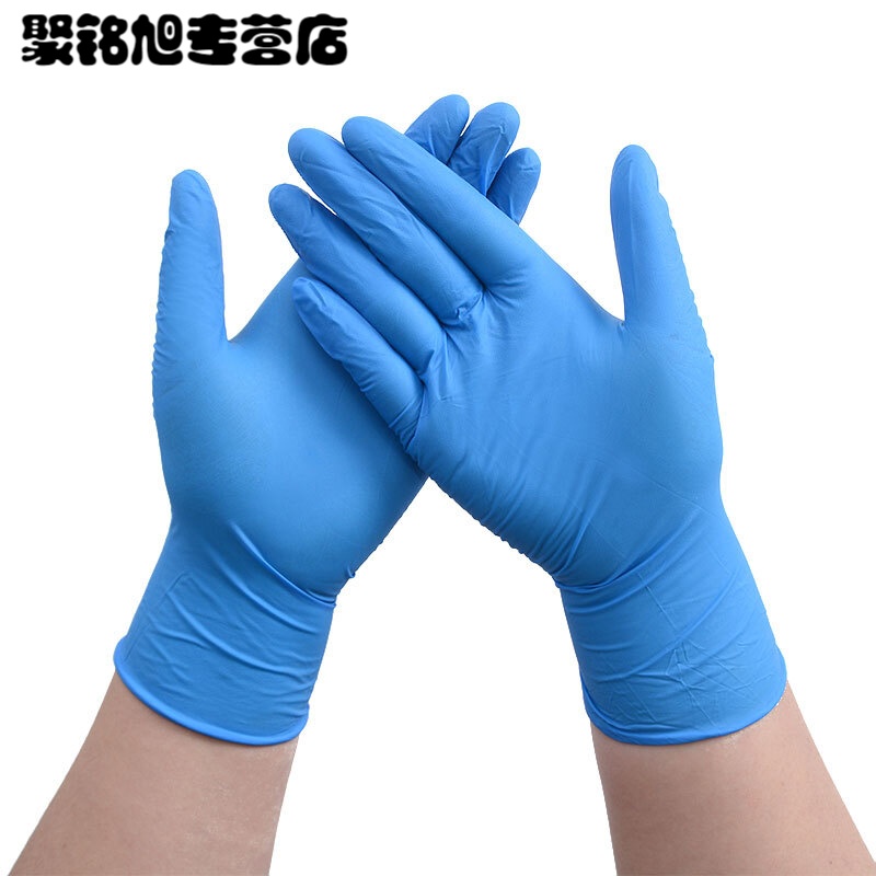 一次性PVC手套透明100只加厚餐饮手膜简约餐具用品