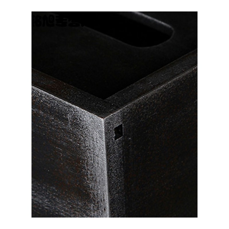 工业风复古办公室纸巾盒木质金属漆面做旧酒吧咖啡厅餐纸抽盒简约