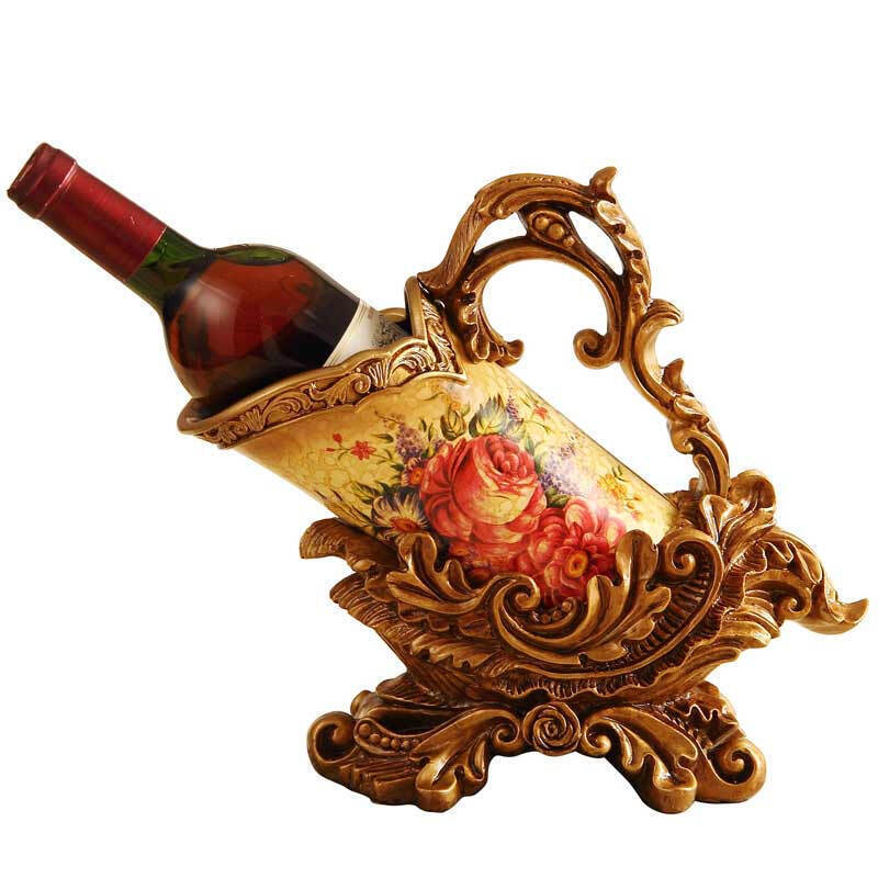 欧式红酒架摆件现代客厅酒瓶架子个台酒柜装饰品