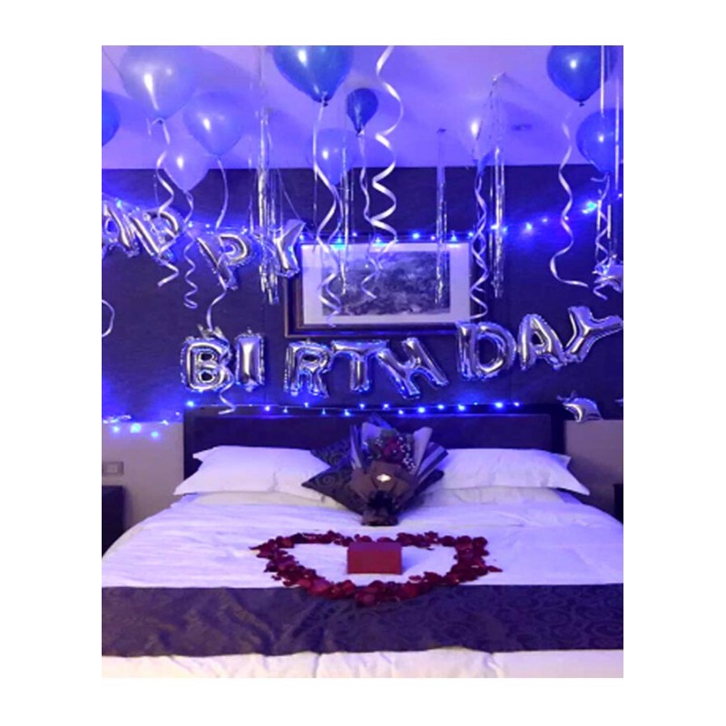 生日气球浪漫布置套餐表白酒店派对装饰铝镆字母珠光气球装饰