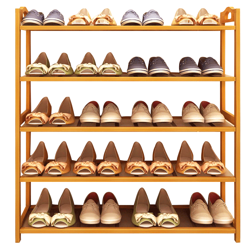 鞋架多层简易实木鞋柜收纳架组装现代简约楠竹置物鞋架