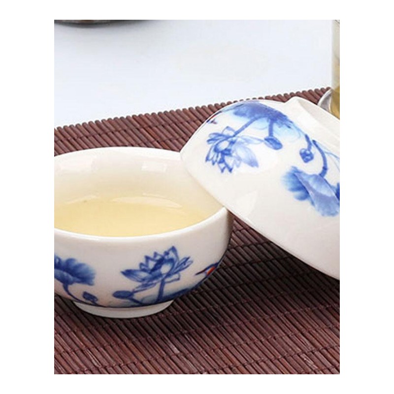 简约陶瓷功夫茶具套装中式家用陶瓷茶壶茶杯盖碗红茶汝窑冰裂整套青瓷茶壶茶具