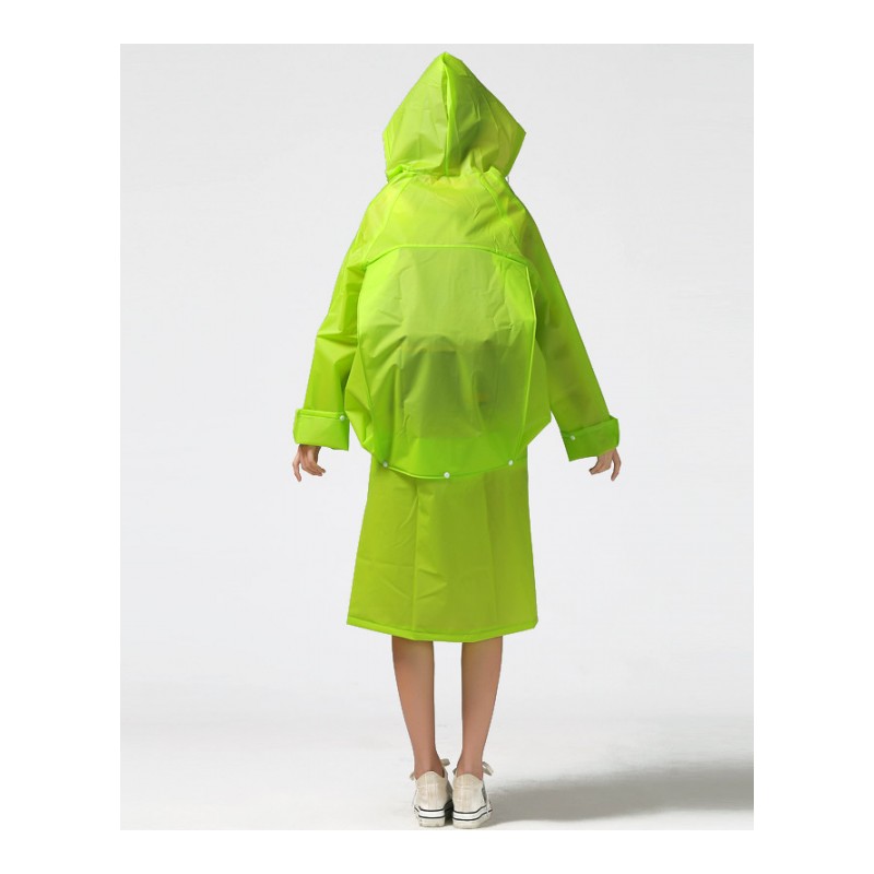 EVA半透明雨衣时尚背包雨衣 成人雨衣徒步男女雨衣 户外雨披雨衣成人用