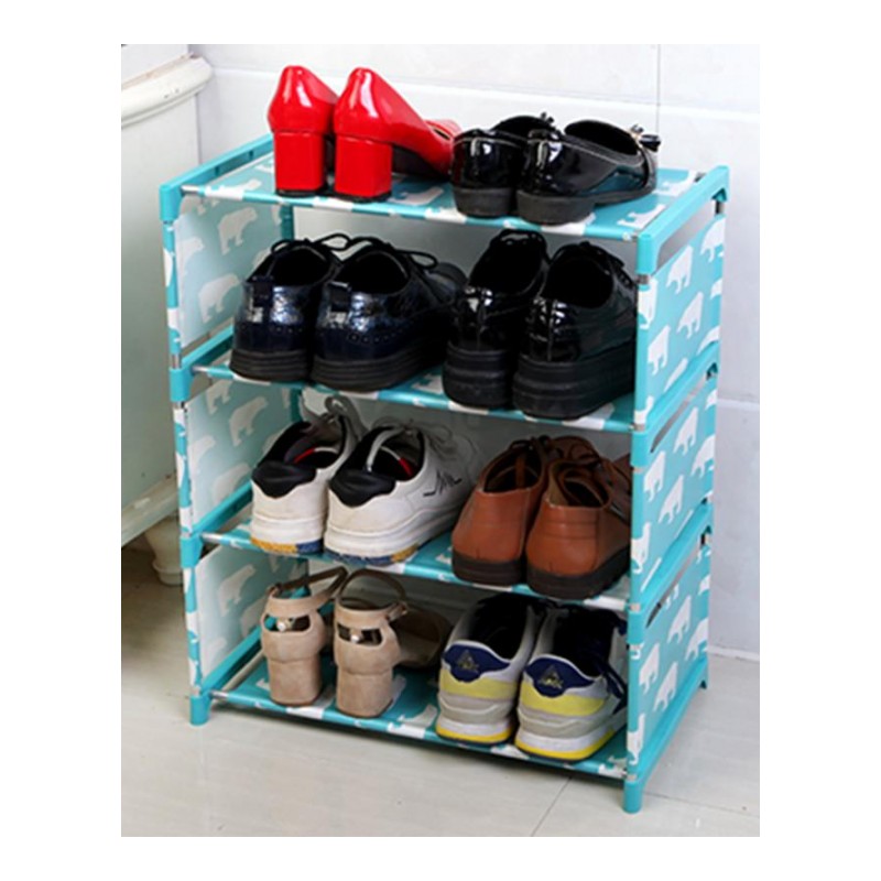 家英 无纺布DIY组合鞋架 多功能置物架 组合防尘收纳鞋架