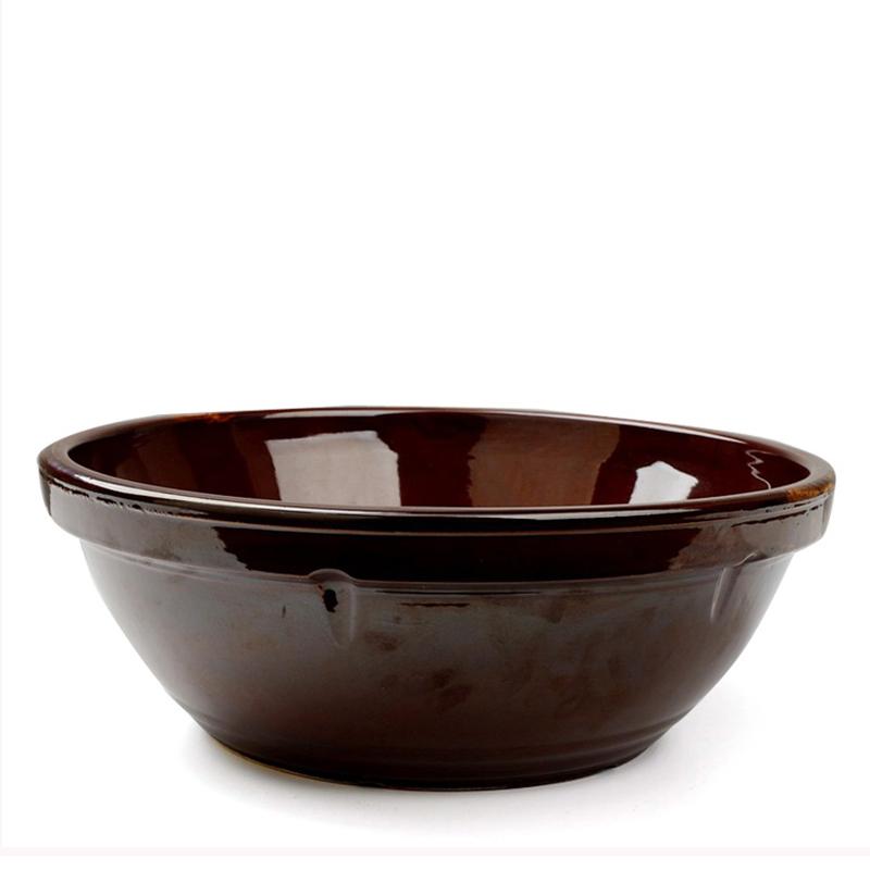 陶瓷不粘和面盆家用老式大号加厚瓷盆搪瓷缸厨房面活面深揉面盆