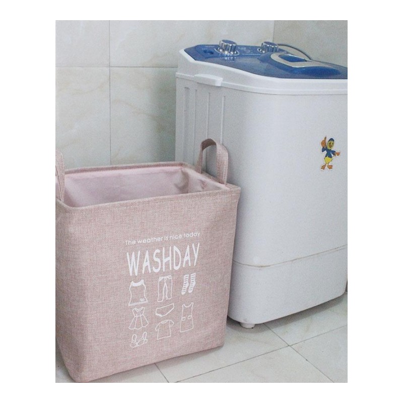 大号脏衣篓 可折叠脏衣篮 布艺防水收纳篮 脏衣服收纳筐 玩具零食收纳桶